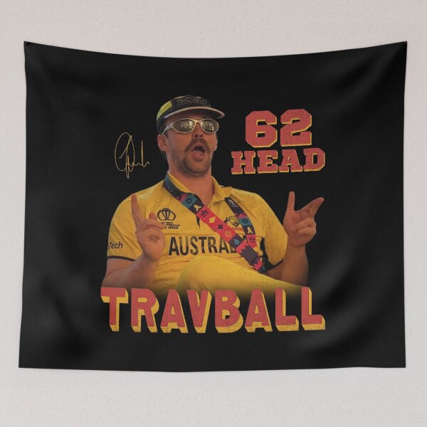 Item preview, Travball - Travis Head | Aggressive Cricket Batting Legend designed and sold by schwarzer0881.