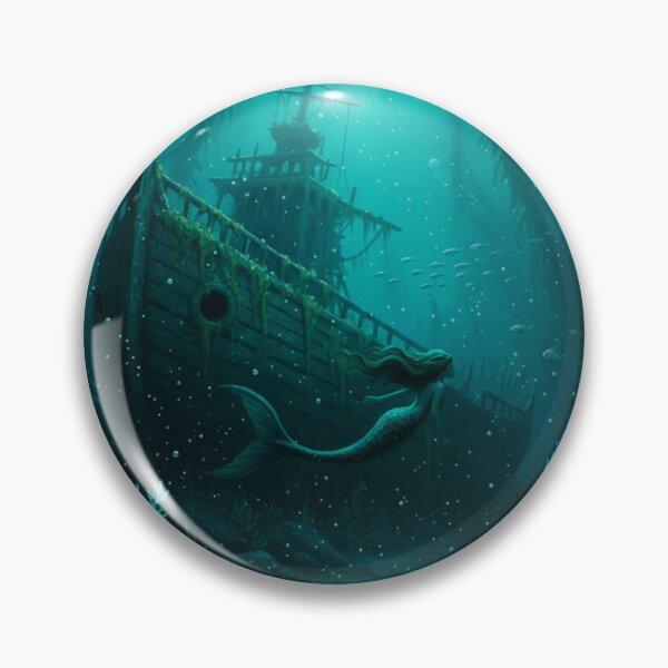 Item preview, Mermaid and sunken ship designed and sold by Caseymax.