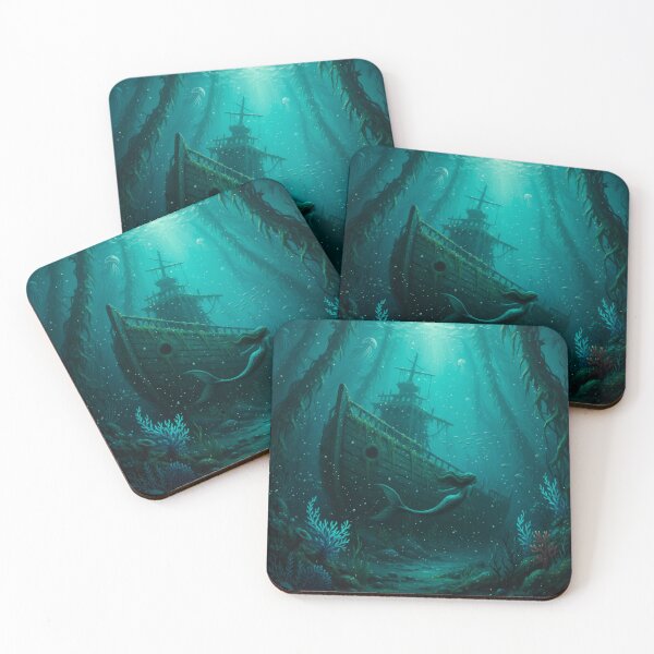 Item preview, Mermaid and sunken ship designed and sold by Caseymax.