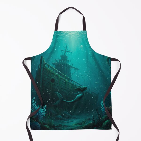 Item preview, Mermaid and sunken ship designed and sold by Caseymax.