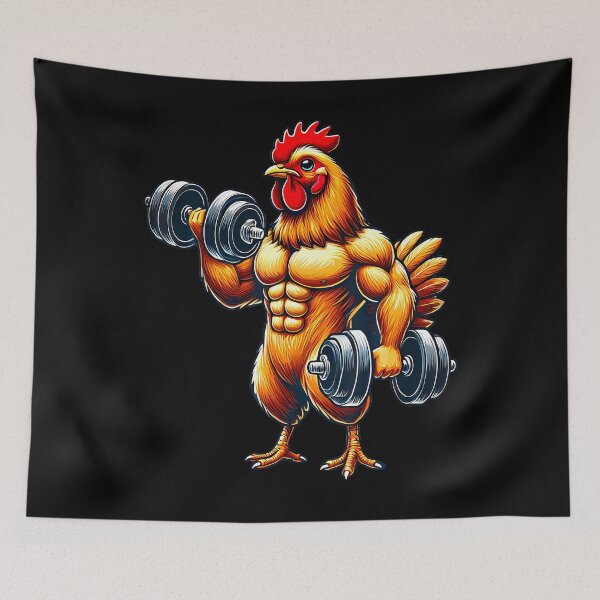 Item preview, Buff Rooster Gym Humor designed and sold by yourymavsit.