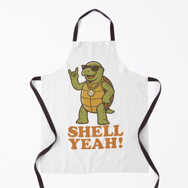 Item preview, Shell Yeah Cool Turtle Pun Design designed and sold by LaughLab Apparel.