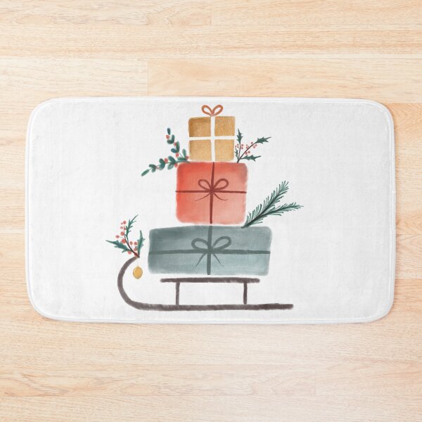 Item preview, Watercolour gifts on sleigh  designed and sold by Aakanksha97.