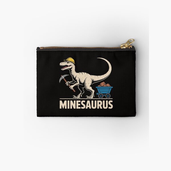 Item preview, Mine Dinosaur Gold Coal Miner Dinosaurs Mining T-Rex designed and sold by czechascheledu.