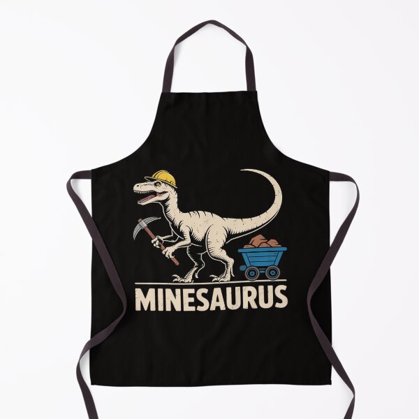 Item preview, Mine Dinosaur Gold Coal Miner Dinosaurs Mining T-Rex designed and sold by czechascheledu.