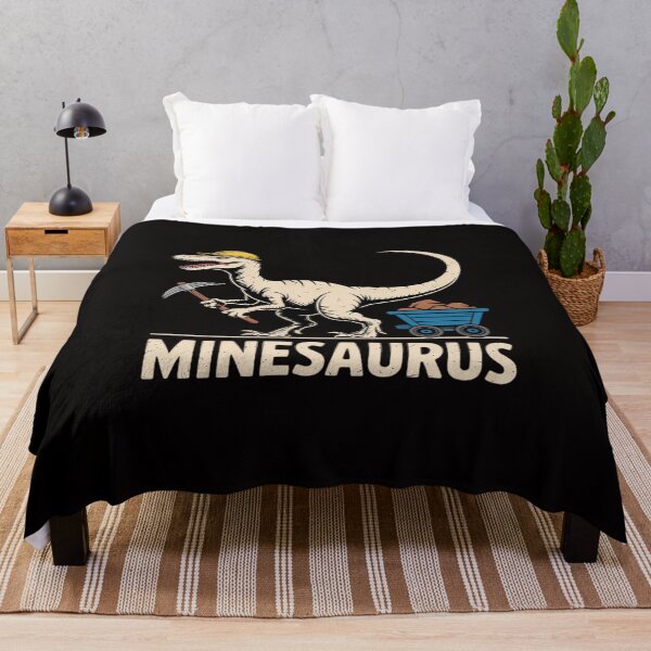 Item preview, Mine Dinosaur Gold Coal Miner Dinosaurs Mining T-Rex designed and sold by czechascheledu.