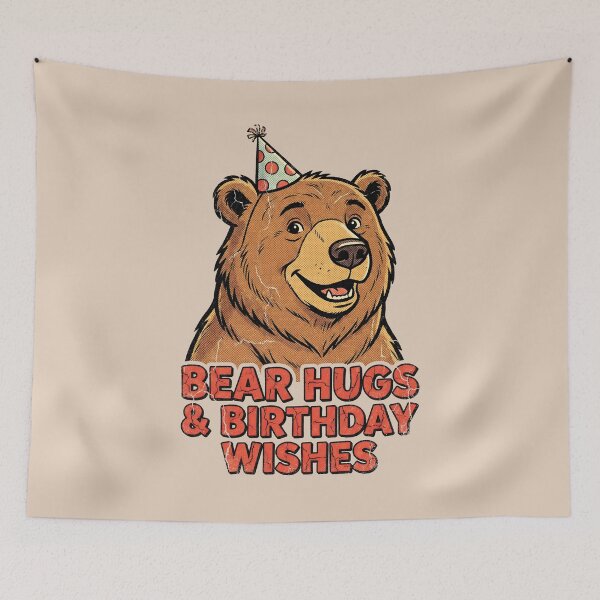 Item preview, The Grizzly Gala: Paws, Party Hats, and Big Hugs designed and sold by AwesomeBeyondLimits.
