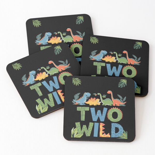 Item preview, Two Wild Two Rex Dinosaur T-rex Boy 2nd Birthday 2 Year Old T-Shirt designed and sold by Catharsiscath.