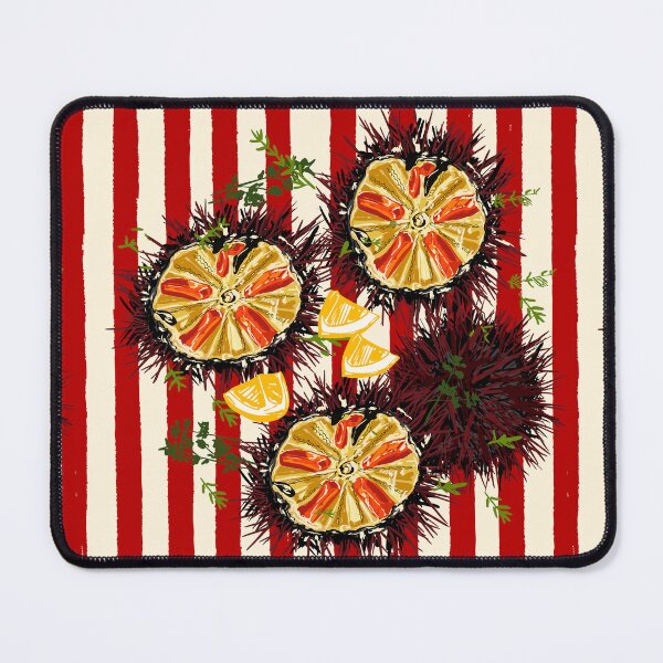 Item preview, Gourmet Sea Urchin Seafood Illustration designed and sold by MaiZephyr.