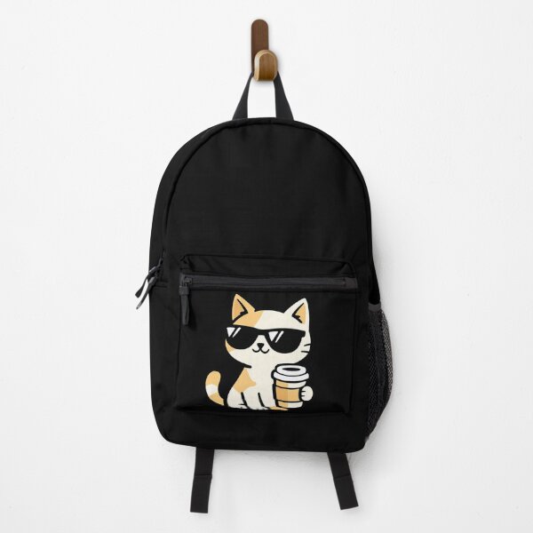 Item preview, Cool cute kitten drinking coffee designed and sold by NB-Artmagic.