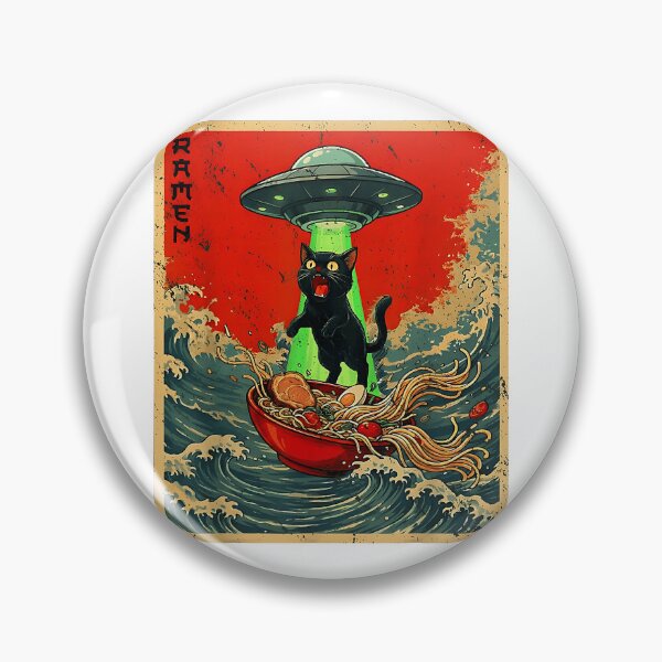 Item preview, Japanese Cat Ramen UFO  designed and sold by najaks.