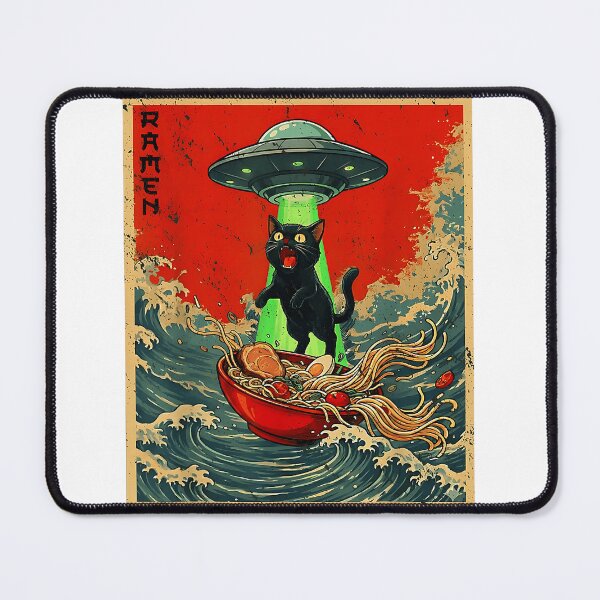 Item preview, Japanese Cat Ramen UFO designed and sold by najaks.