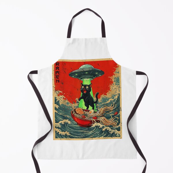 Item preview, Japanese Cat Ramen UFO  designed and sold by najaks.