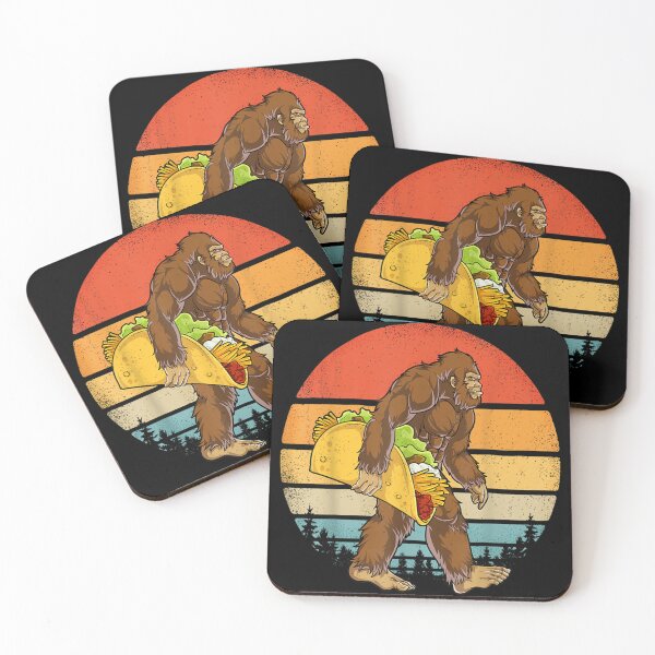 Item preview, Bigfoot Carrying Taco Retro designed and sold by HeatherJanis.