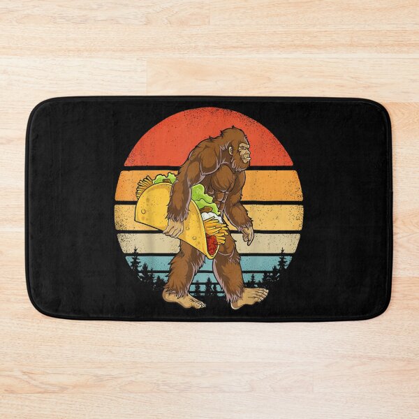 Item preview, Bigfoot Carrying Taco Retro designed and sold by HeatherJanis.