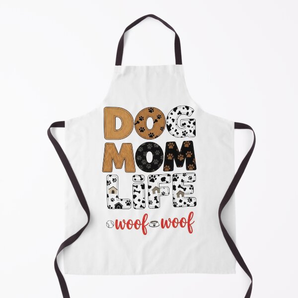 Item preview, "Dog Mom Life – Woof Woof" Pet Parent Typography Art – Canine Lover Design designed and sold by Luminari Creations.