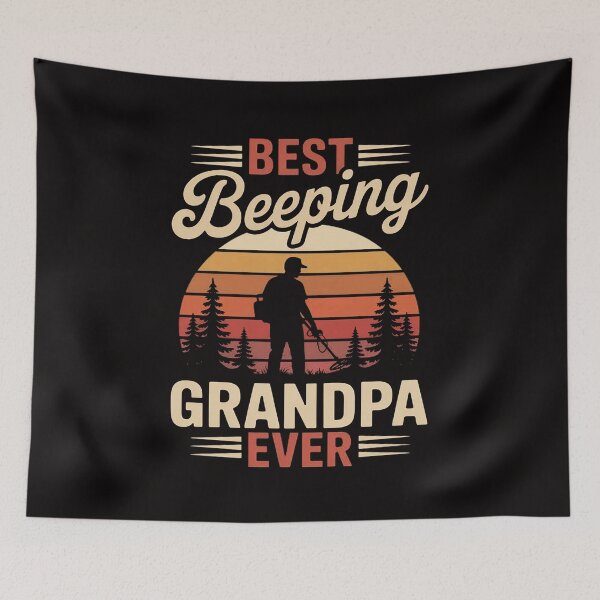 Item preview, Metal Detecting Detectorist Best Beeping Grandpa Ever designed and sold by czechascheledu.
