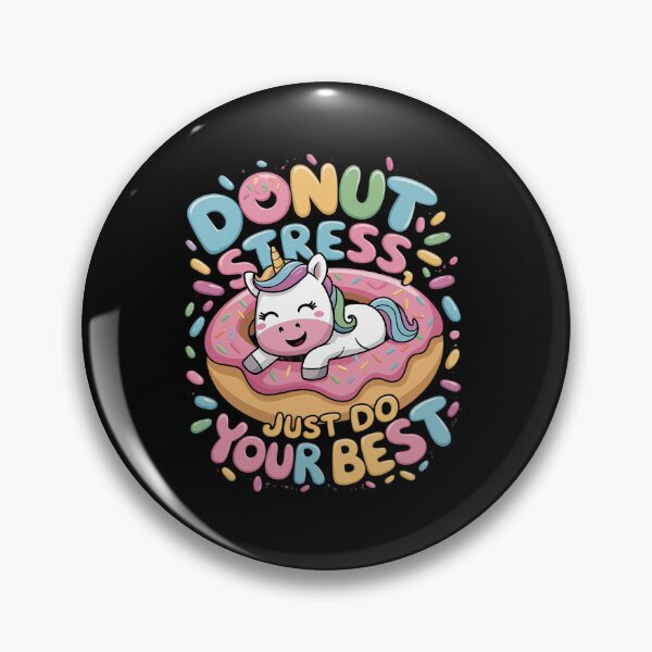 Item preview, Unicorn Donut Stress Just Your Best Testing Day Students designed and sold by Catharsiscath.