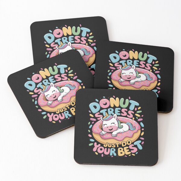 Item preview, Unicorn Donut Stress Just Your Best Testing Day Students designed and sold by Catharsiscath.