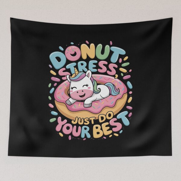 Item preview, Unicorn Donut Stress Just Your Best Testing Day Students designed and sold by Catharsiscath.