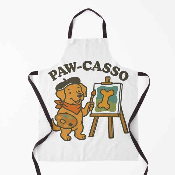Item preview, Paw-casso Funny Dog Artist Pun Design designed and sold by LaughLab Apparel.