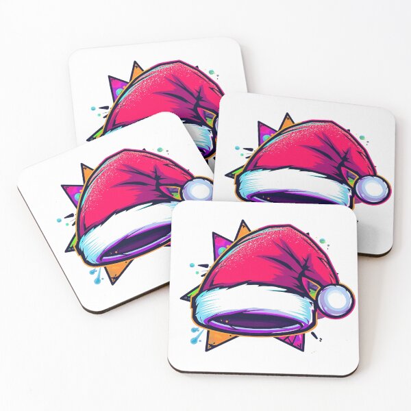Item preview, Bright Graffiti Santa Hat Illustration With Neon Colors And Dynamic Style designed and sold by KanDa-Shop.