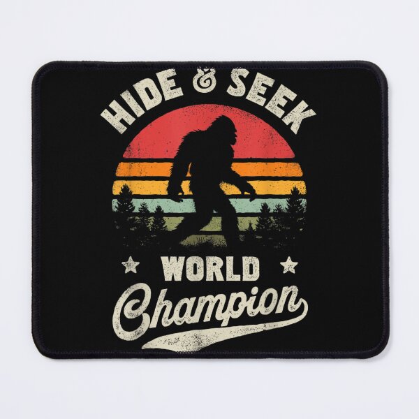 Item preview, Bigfoot Hide And Seek World Champion Sasquatch Retro designed and sold by HeatherJanis.