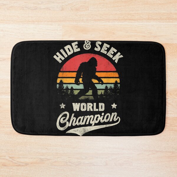 Item preview, Bigfoot Hide And Seek World Champion Sasquatch Retro designed and sold by HeatherJanis.