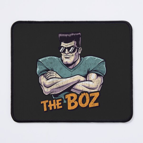 Item preview, The Boz Retro 80s Flat Top Muscle Man Cartoon designed and sold by Supri123.