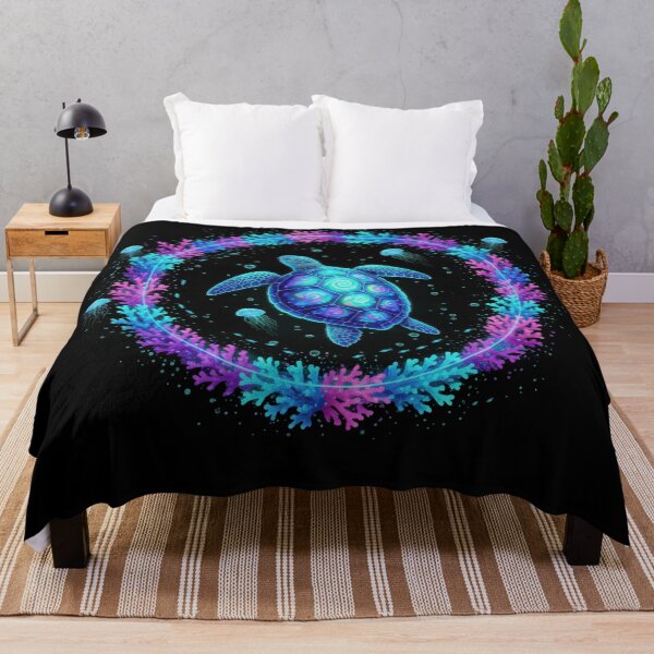 Item preview,  Deep Ocean Dream Sea Turtle in Mystical Coral Arch with Jellyfish designed and sold by zoughlal.
