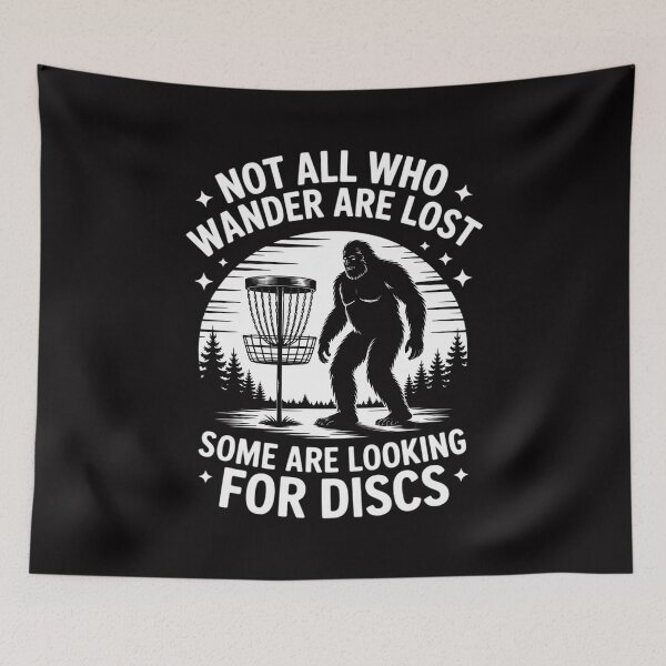 Item preview, Men Disc Golf Frisbee Bigfoot Not All Who Wander Are Lost designed and sold by berniceschm.