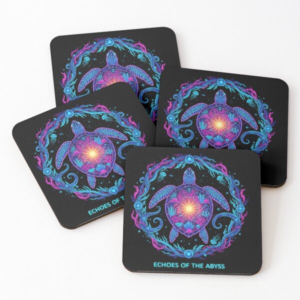 Item preview,  Echoes of the Abyss Mystical Sea Turtle with Radiant Center designed and sold by zoughlal.