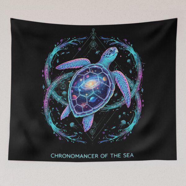 Item preview,  Chronomancer of the Sea Turtle with Galaxy Shell and Sacred Geometry designed and sold by zoughlal.