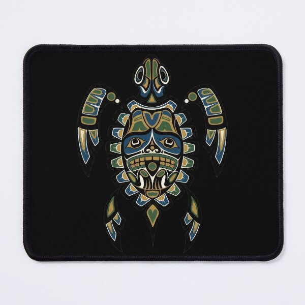 Item preview, Pacific Northwest Totem Turtle in Traditional Indigenous Style designed and sold by zoughlal.