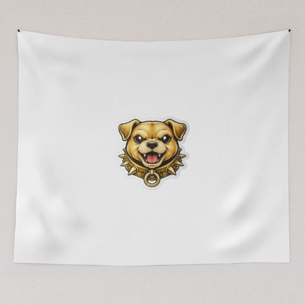 Item preview, Fierce Golden Guard Dog Illustration designed and sold by divaror.