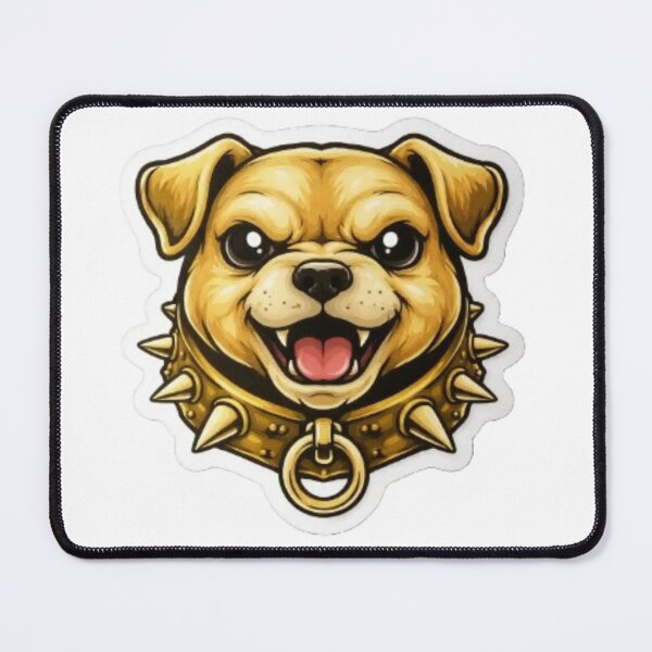 Item preview, Fierce Golden Guard Dog Illustration designed and sold by divaror.
