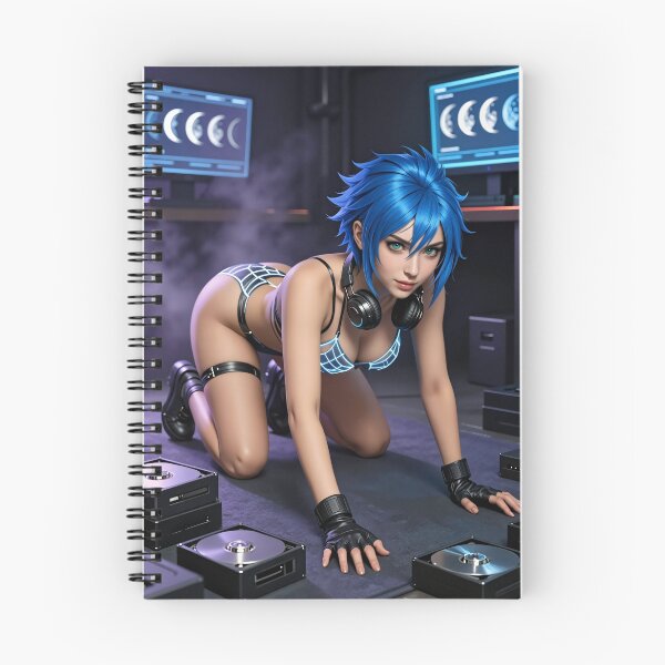 Item preview, Cipher newmoon cyberpunk DJ with neon web outfit designed and sold by CathryneDelamort.