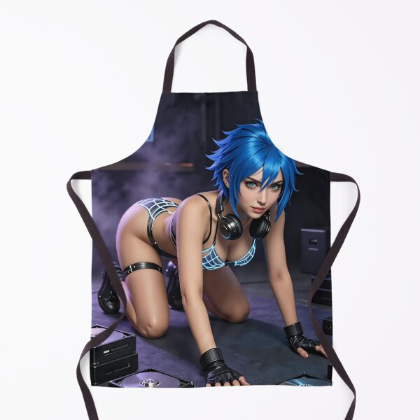 Item preview, Cipher newmoon cyberpunk DJ with neon web outfit designed and sold by CathryneDelamort.