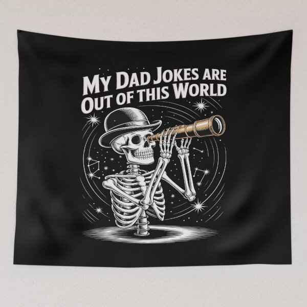 Item preview, Funny Father's Day Astronomer Dad Skeleton Space Crew designed and sold by HORIZBoutique.