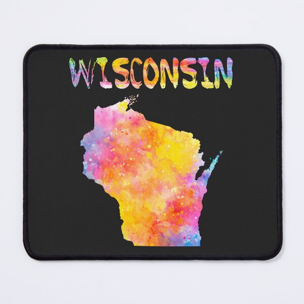 Item preview, Wisconsin State Map - Vibrant Watercolor Art designed and sold by mashmosh.