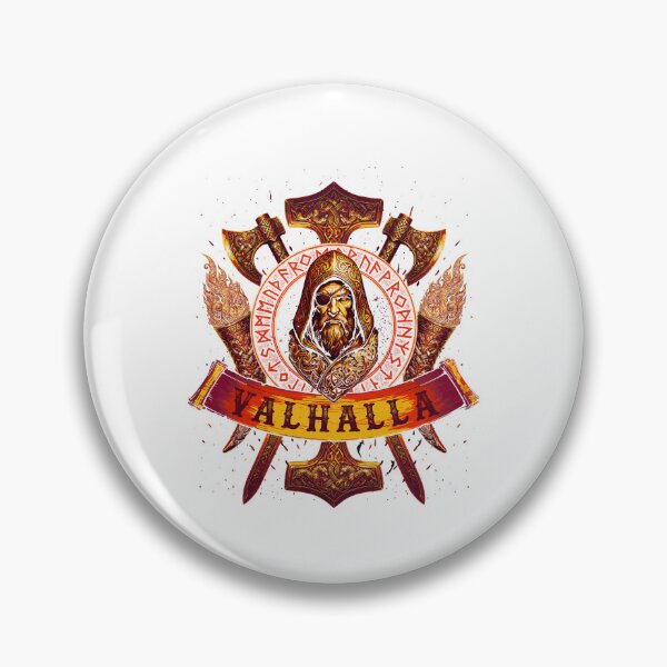 Item preview, Valhalla Odin Norse Crest designed and sold by cerima.