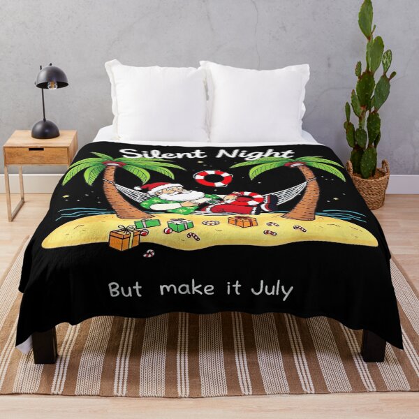 Item preview, Silent Night But Make It July Summer Christmas Santa Beach designed and sold by WayTBeenkenArt.