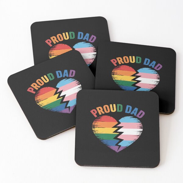 Item preview, Funny Father's Day Proud Dad Transgender Gay Rainbow LGBT designed and sold by HORIZBoutique.