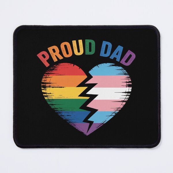 Item preview, Funny Father's Day Proud Dad Transgender Gay Rainbow LGBT designed and sold by HORIZBoutique.