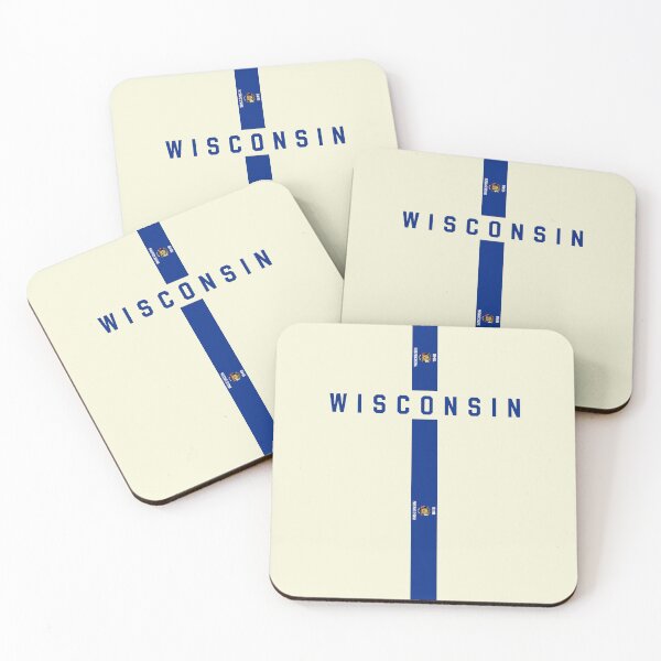 Item preview, Wisconsin State Pride - Vertical Flag Minimalist Design designed and sold by mashmosh.