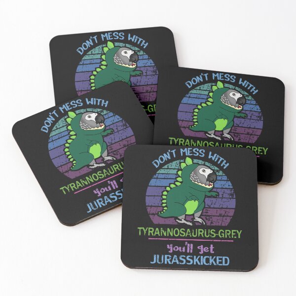 Item preview, Jurasskicked African Grey Dinosaur Doodle designed and sold by FandomizedRose.