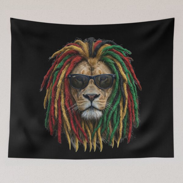 Item preview, Rasta Lion designed and sold by AIEverything.