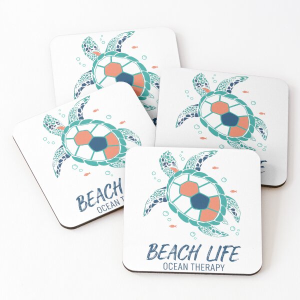 Item preview,  Beach Life Ocean Therapy Simple Geometric Sea Turtle Design designed and sold by zoughlal.