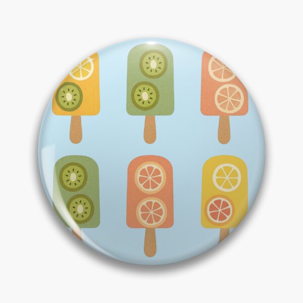 Item preview, Pastel fruit popsicles – kawaii summer ice cream pattern designed and sold by Aloloco.