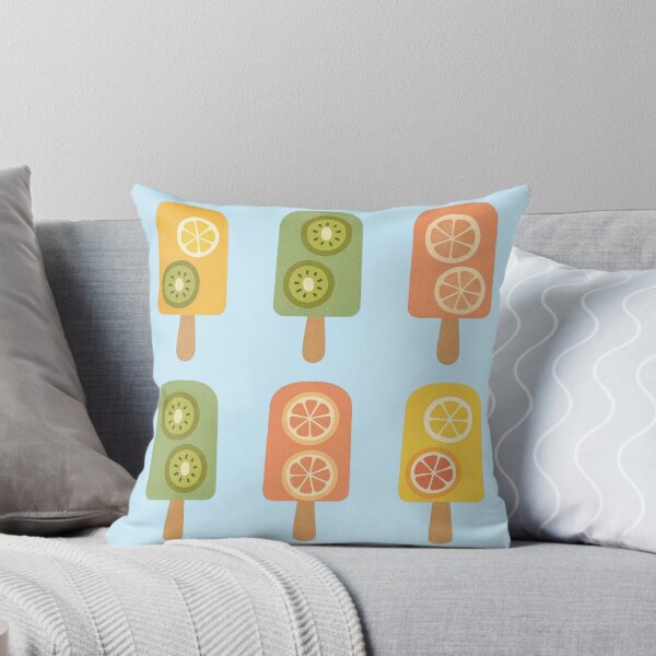 Item preview, Pastel fruit popsicles – kawaii summer ice cream pattern designed and sold by Aloloco.